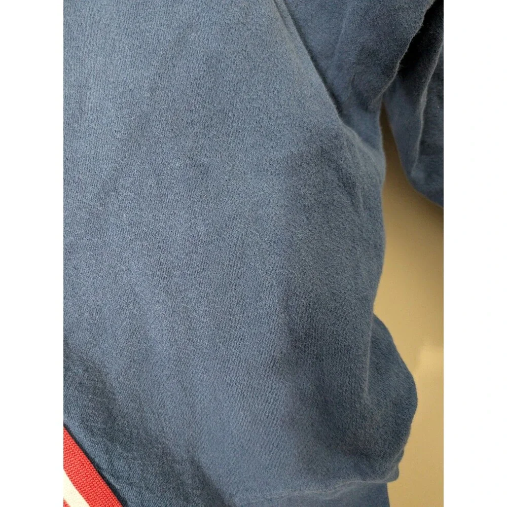 Adidas Jogger Pants Men’s L Blue Cotton Red Stripes Pockets YGI G3-136